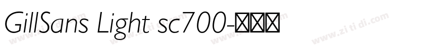 GillSans Light sc700字体转换